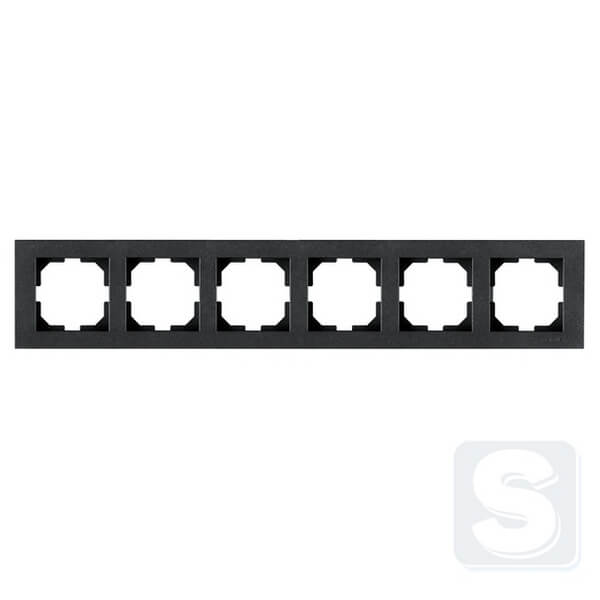 Рамка на 6 постів горизверт. монтаж Arvia Electric KAREN Димчастий (20 04 2000 026)